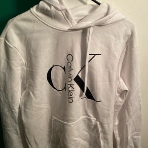 Calvin Klein White Sweatshirt - Classic Logo